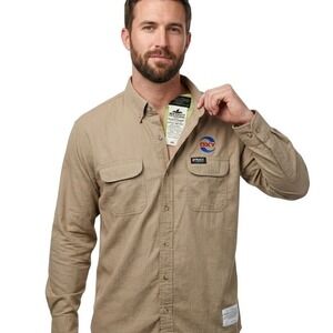 MCR Safety FR Shirt Men's 2XL Beige Flame Resistant Summit Breeze OXY Workwear
